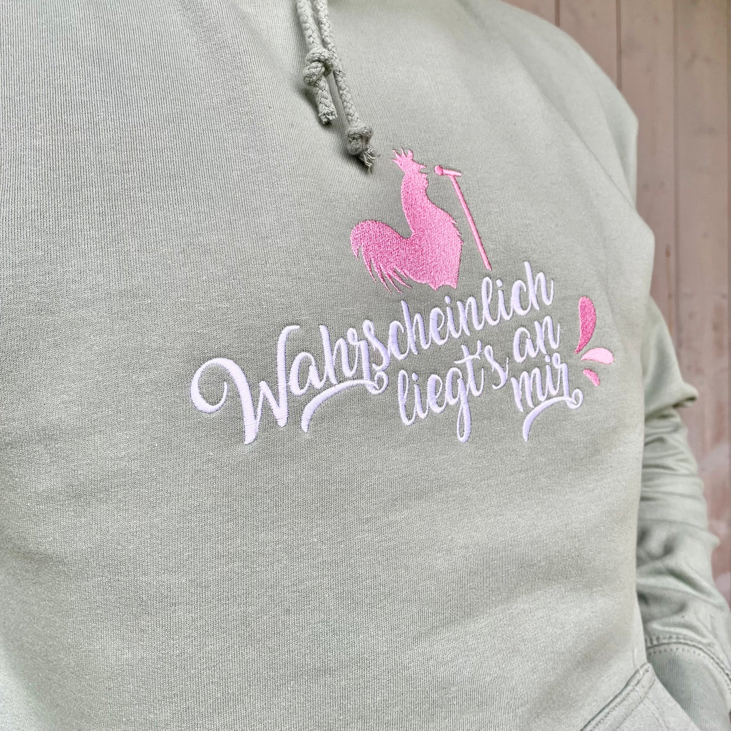 Unisex Hoodie "Pastellgrün" | "Wahrscheinlich liegt's an mir"