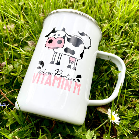 Emaille Tasse 0,55l | Martin Frank "Vitamin M"