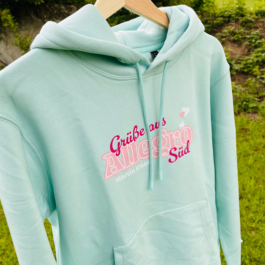 Bio-Baumwoll Damen Hoodie | Martin Frank „Grüße aus Allegro Süd“
