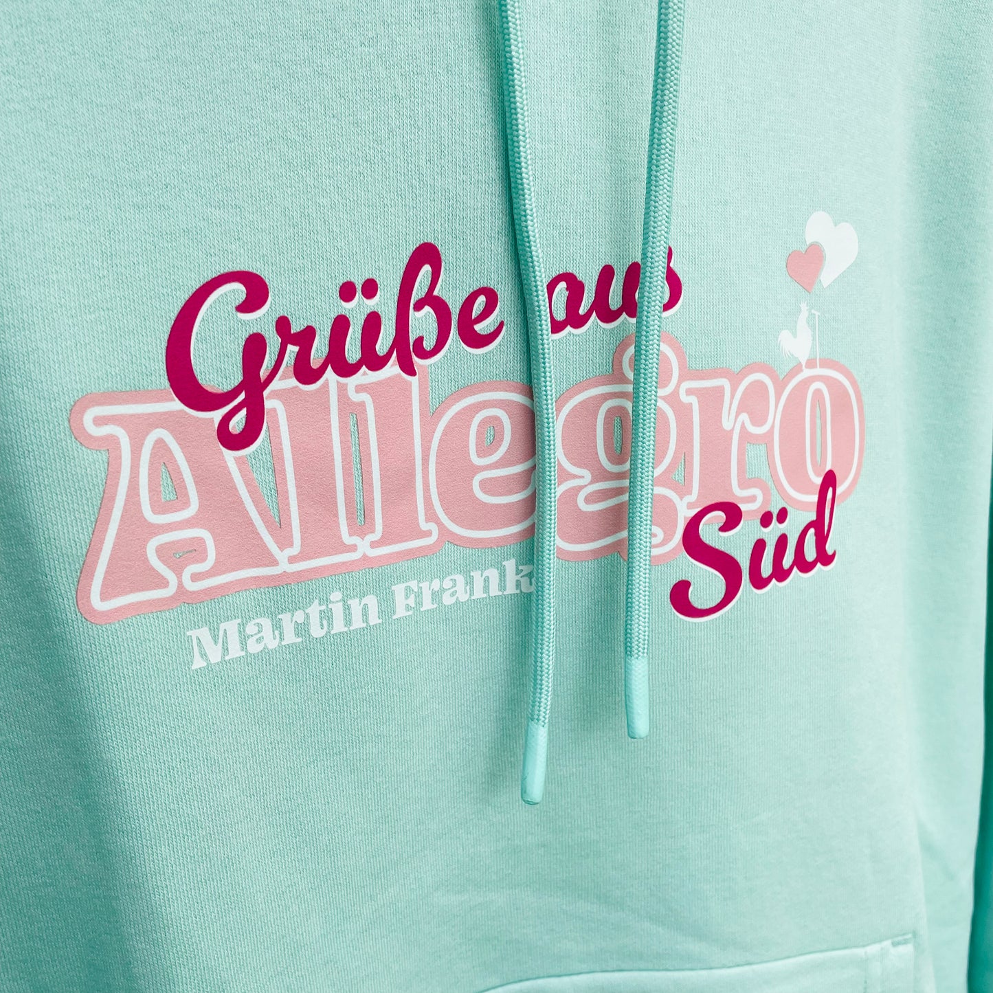 Bio-Baumwoll Damen Hoodie | Martin Frank „Grüße aus Allegro Süd“