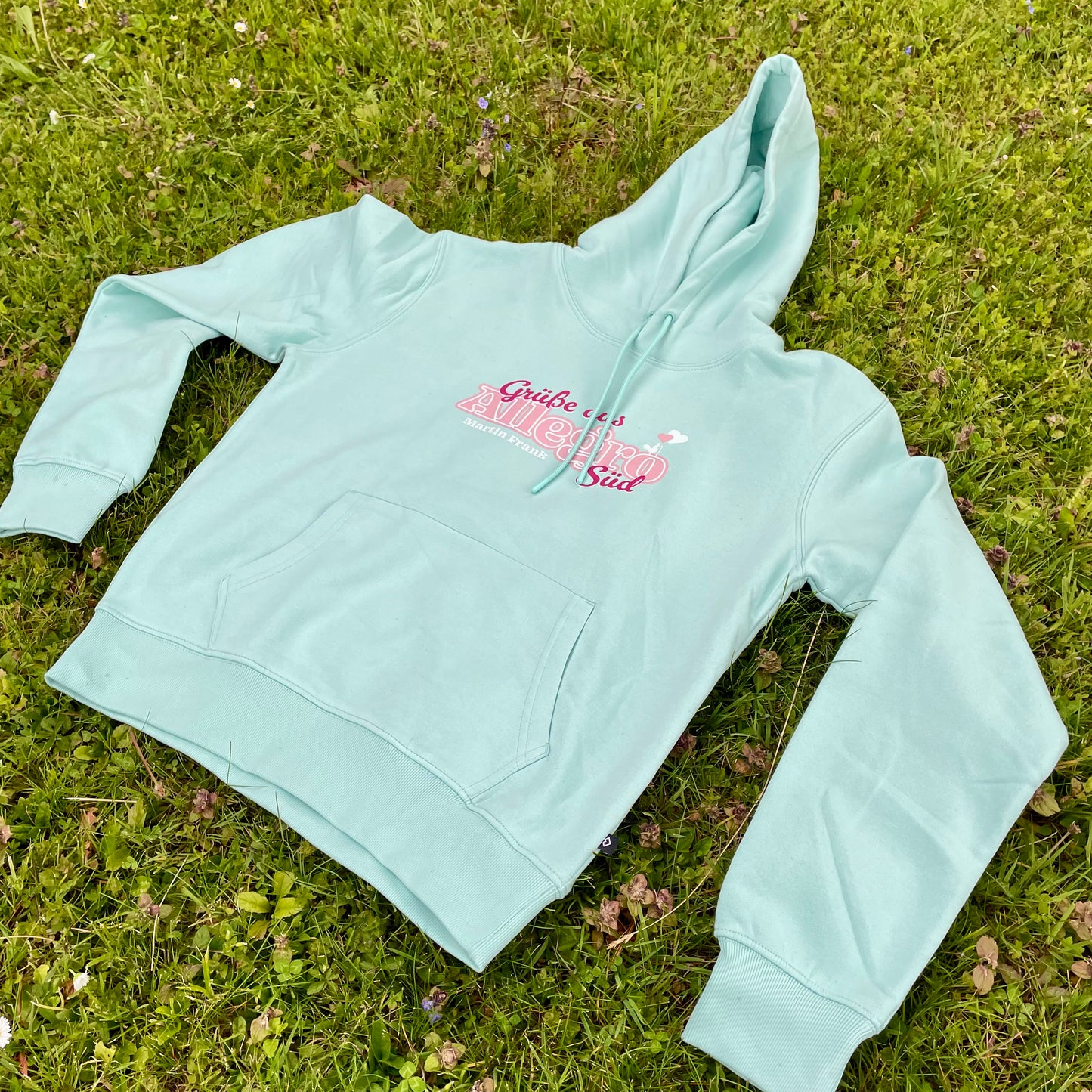 Bio-Baumwoll Damen Hoodie | Martin Frank „Grüße aus Allegro Süd“