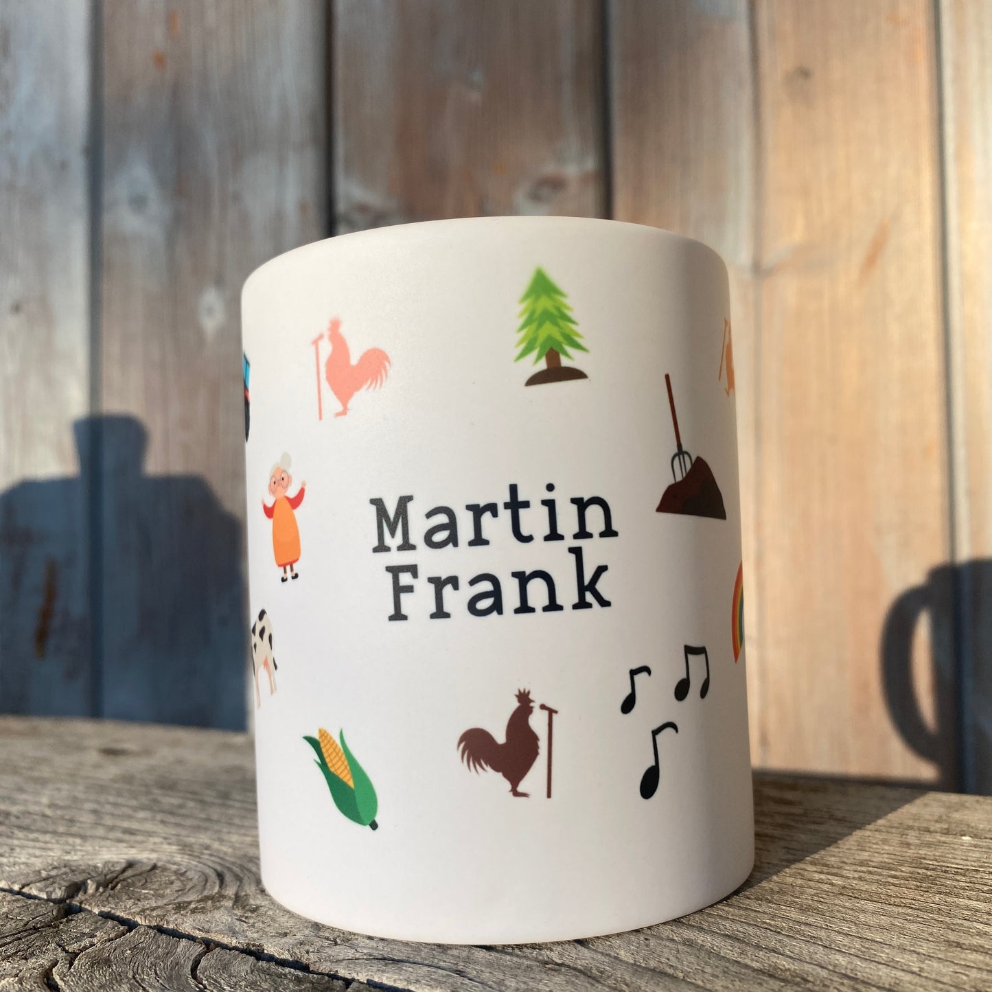 Keramiktasse "bunte Icons"