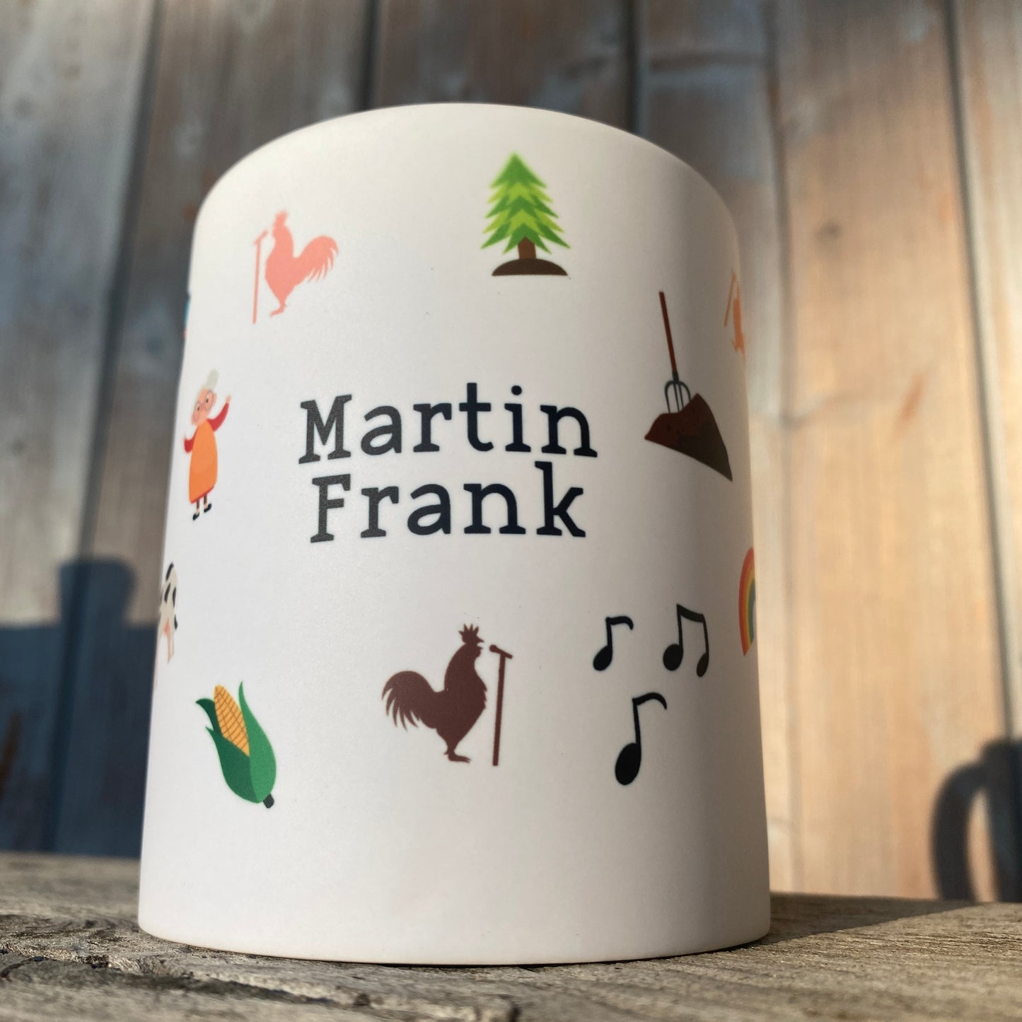 Keramiktasse "bunte Icons"