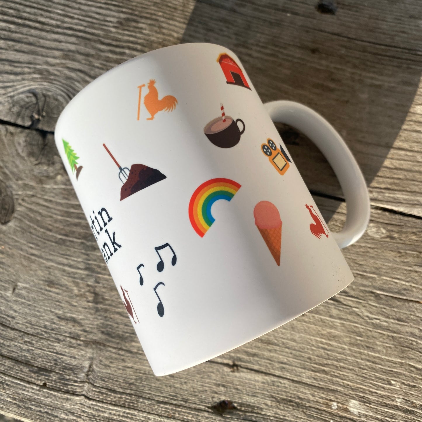 Keramiktasse "bunte Icons"