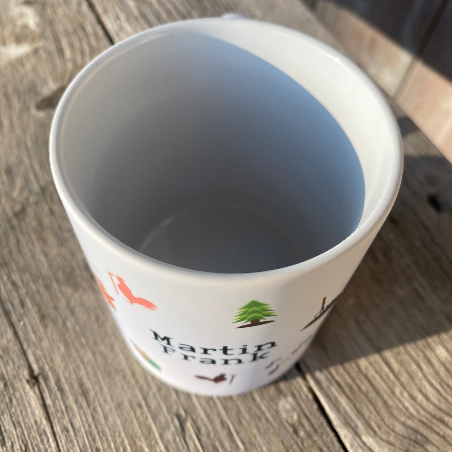 Keramiktasse "bunte Icons"