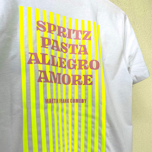 Bio-Baumwoll Unisex T-Shirt | Martin Frank „Spritz Pasta Allegro Amore“