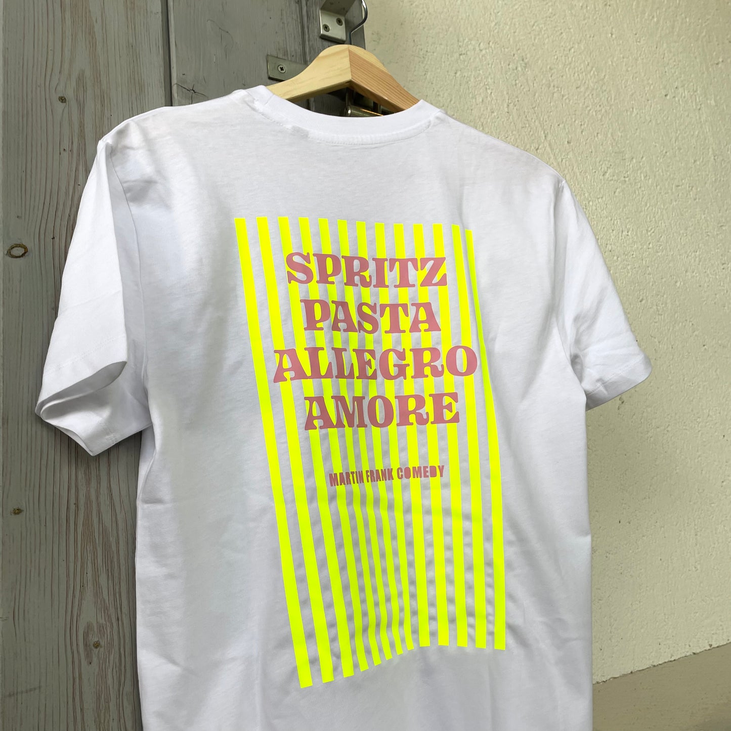 Bio-Baumwoll Unisex T-Shirt | Martin Frank „Spritz Pasta Allegro Amore“