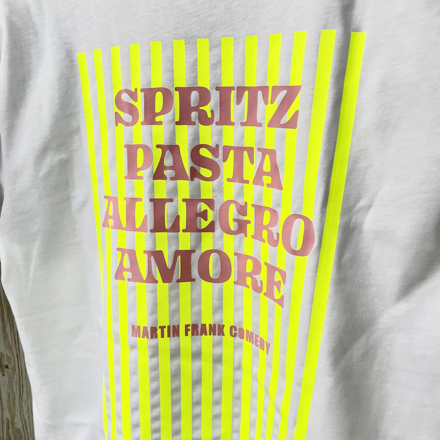 Bio-Baumwoll Unisex T-Shirt | Martin Frank „Spritz Pasta Allegro Amore“