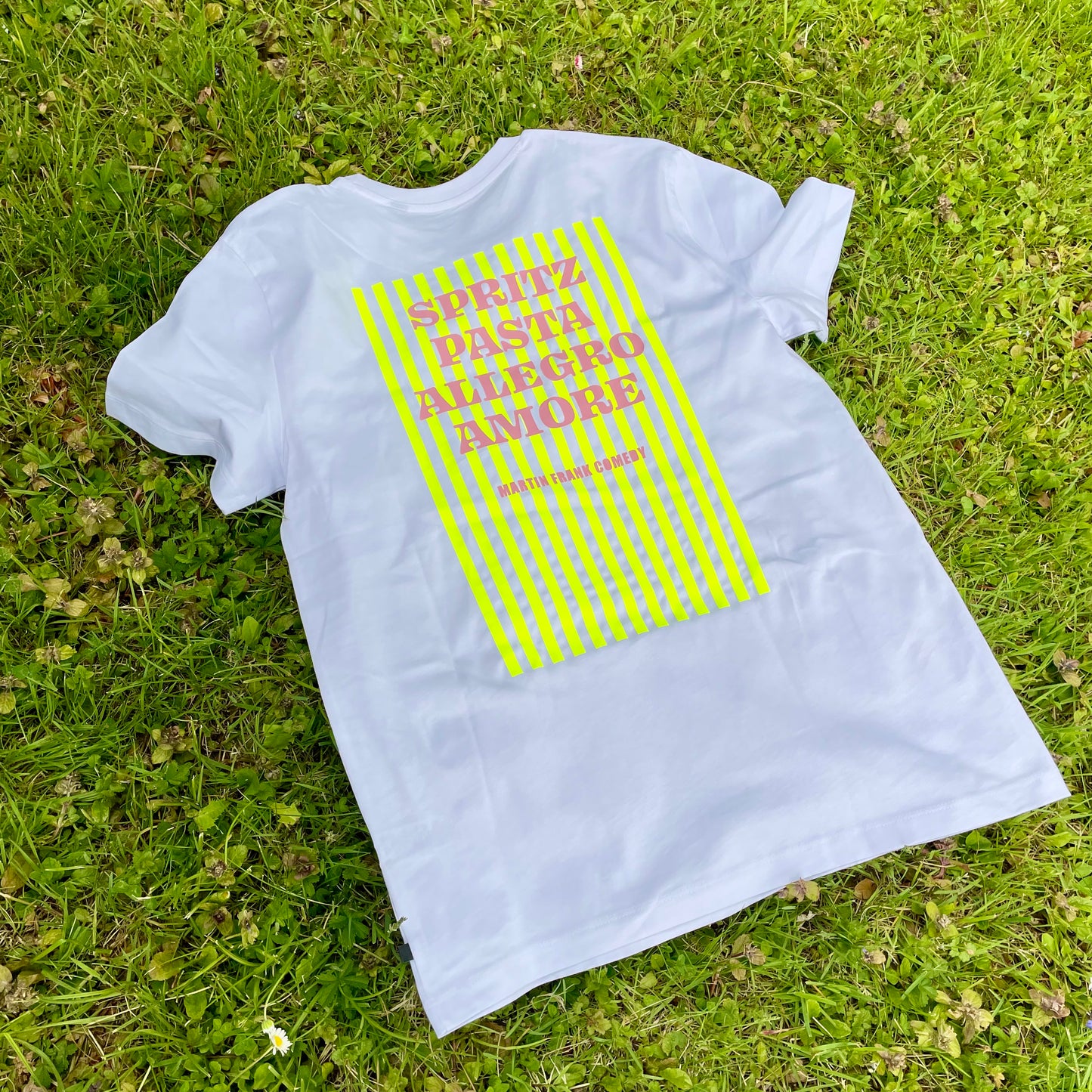 Bio-Baumwoll Unisex T-Shirt | Martin Frank „Spritz Pasta Allegro Amore“